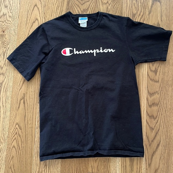 Champion Other - Black Champion Logo Thick T Shirt